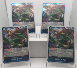 Chaka & Pell Playset EB04-023 x4 The Azure Sea's Seven One Piece TCG English - Image 1