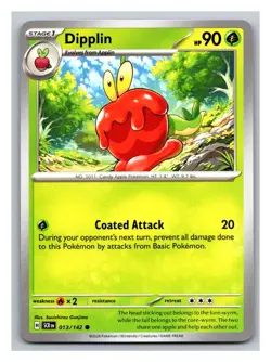 Dipplin #013/142 SV07: Stellar Crown Pokemon Trading Card TCG Nintendo 2024 - Image 1