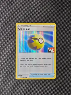 Pokemon TCG Quick Ball 179/202 Sword & Shield Trainer Prize Pack Series 1 Card - Image 1