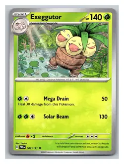 Exeggutor #002/131 SV: Prismatic Evolutions Pokemon Trading Card TCG 2025 - Image 1