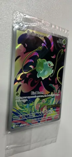 Pokemon Bulbasaur Holo Card 133/132 Me01: Mega Evolution NM Condition Sealed - Image 2