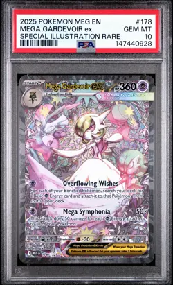 PSA 10 GEM MINT MEGA GARDEVOIR ex 178/132 Mega Evolution SIR Graded Pokemon Card - Image 1
