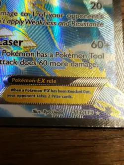 Pokemon Manectric EX 113/119 Holo HP 170 Card 2014 - Image 5
