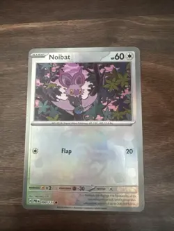 Pokemon Card Noibat 090/131 Masterball Prismatic Evolutions Near Mint - Image 1