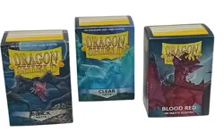 Dragon Shield Card Sleeves Lot Matte Mixed Colours Opened Collectable Preowned - Image 1