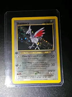 Pokemon Card Skarmory 13/111 1st Edition Holo Rare NM Neo Genesis Original WOTC - Image 1