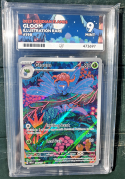 Pokemon TCG Gloom Obsidian Flames Illustration Rare Card 198/197 Ace 9 - Image 1