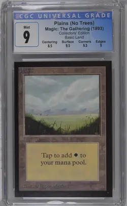 PLAINS Collectors Ed CGC 9 MTG [Nostalgium] - Image 1