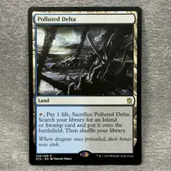 MTG Polluted Delta Khans of Tarkir KTK #239 Non-Foil NM Magic Card - Image 1