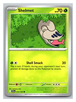 Shelmet #012/159 SV09: Journey Together Pokemon Trading Card TCG Nintendo 2025 - Image 1