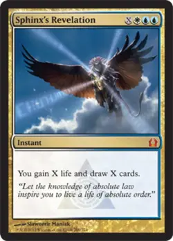 Moderate Play, English MTG Regular Sphinx's Revelation Return to Ravnica Magic t - Image 1