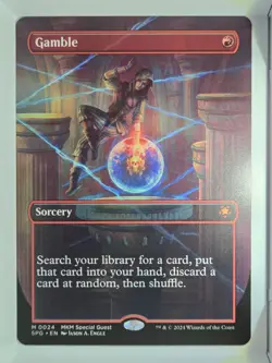 Gamble (Borderless) - M24 - MTG - Special Guests (SPG) - Image 1