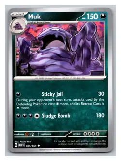 Muk #089/165 SV: Scarlet & Violet 151 Pokemon Trading Card TCG Nintendo 2023 - Image 1