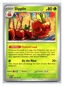Dipplin #018/167 SV06: Twilight Masquerade Pokemon Trading Card TCG 2024 - Image 1