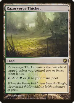 1x Razorverge Thicket Scars of Mirrodin SoM NM x1 Mtg Magic Gathering Changie - Image 1