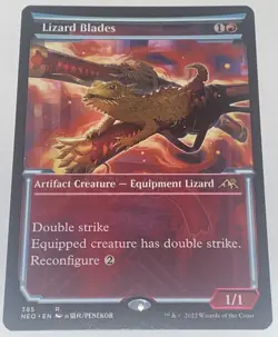Lizard Blades 395 Showcase - Kamigawa: Neon Dynasty MTG MAGIC NEW UNPLAYED - Image 1