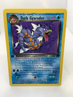 1st Edition DARK GYARADOS Non Holo 25/82 Team Rocket Set Pokemon Card - Image 1