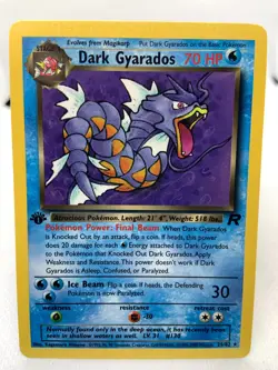 1st Edition DARK GYARADOS Non Holo 25/82 Team Rocket Set Pokemon Card - Image 2