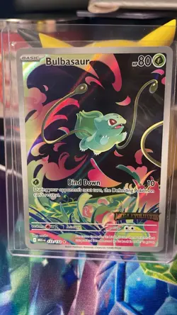 Pokemon Bulbasaur 133/132 Stamped Promo - Mega Evolution - Image 1