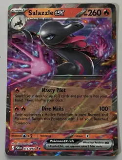 Pokemon Perfect Order Salazzle ex Stage 1 Double Rare HoloFoil #016/088 - Image 1