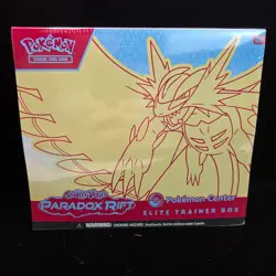 Sealed Paradox Rift Pokemon Center Elite Trainer Box Exclusive Roaring Moon SV04 - Image 1