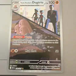 Pokemon Team Rocket's Dugtrio Rare ASC 239/217 Stage 1 100 HP 50 Attack - Image 1