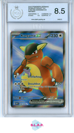 KANGAMA EX POKEMON 190/165 2023 SCARLET/VIOLET 151 GERMAN PGS 8.5 - Image 1
