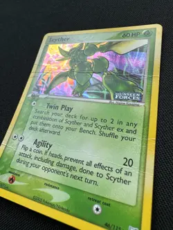 Pokemon TCG Scyther Unseen Forces Reverse Holo Stamped 46/115 - DMG - Image 3