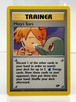 MINT! Misty's Tears 118/132 Uncommon Gym Challenge Pokemon Unlimited NM/M - Image 1