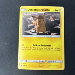 Detective Pikachu SM194 Sm Holo Sun & Moon Pokemon Qty 5 MJ - Image 1