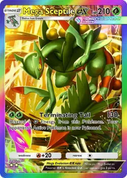 Mega Sceptile EX Rainbow Pokemon TCG Pocket Pulsing Aura 2 Star ⭐⭐ (English) - Image 1