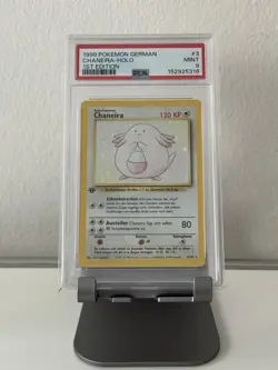 1999 Pokemon German Chaneira Holo 1ST Edition PSA 9 - Image 1