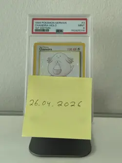 1999 Pokemon German Chaneira Holo 1ST Edition PSA 9 - Image 3