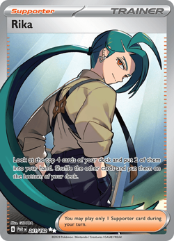 Pokemon TCG Rika 241/182 Full Art Ultra Rare Paradox Rift NM/M - Image 1