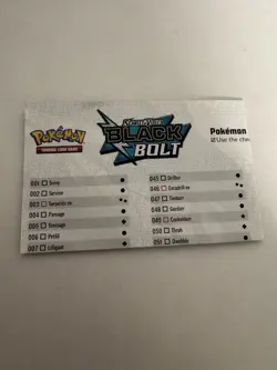 Black Bolt Complete Set NM EX Holo Rev + Binder + Sealed Promo 209 M Pokemon TCG - Image 5