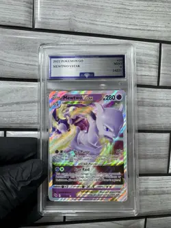 Pokemon TCG Mewtwo VSTAR 031/078 Pokemon GO Ultra Rare Holo Flawless Grading - Image 1