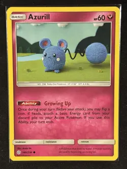 Pokemon - Azurill 146/236 - Cosmic Eclipse Non Holo - VLP - Image 1
