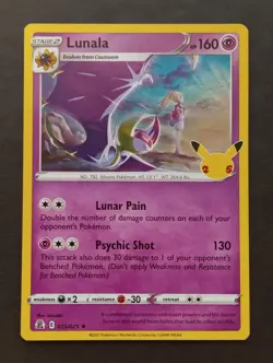 Lunala Holo 015/025 - Celebrations 25th Anniversary - Rare - Pokemon TCG - Image 2