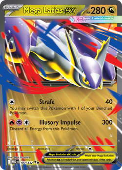 MEGA LATIAS EX 100/132 DOUBLE RARE MEGA EVOLUTION POKEMON NEAR MINT - Image 1