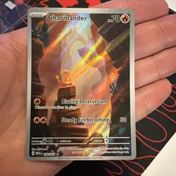 Pokemon TCG 151 Set Charmander Illustration Rare 168/165 Near Mint Pack Fresh - Image 1