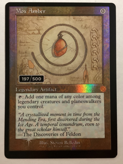 MTG The Brothers War MOX AMBER Retro Frame Artifacts Schematic Serial NumberedNM - Image 1