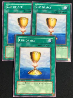 YUGIOH CUP OF ACE LODT-EN050 1ST COMMON X3 (NM) - Image 1