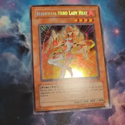 Elemental Hero Lady Heat PP02-EN008 Secret Rare Holo Bleed misprint NM/VLP - Image 1
