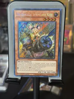 Yugioh Tri-Brigade Springans Kitt BPRO-EN025 Burst Protocol Secret Rare 1st Ed M - Image 2