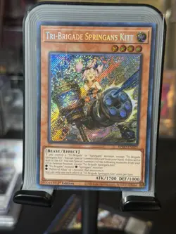Yugioh Tri-Brigade Springans Kitt BPRO-EN025 Burst Protocol Secret Rare 1st Ed M - Image 5