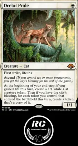 Ocelot Pride MTG NM MH3 Mythic Rare Cat Fast Tracked Shipping - Image 1
