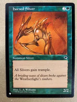 MTG 1x Horned Sliver The List - Tempest Legacy Magic the Gathering Card x1 NM - Image 1
