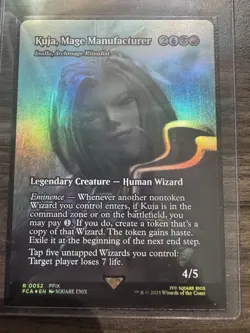 Kuja Mage Manufacturer(Borderless) (Foil) Magic MTG Final Fantasy 0052 - Image 1