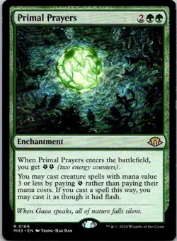 Magic the Gathering HP Primal Prayers Modern Horizons 3 MTG Free Shipping! - Image 1