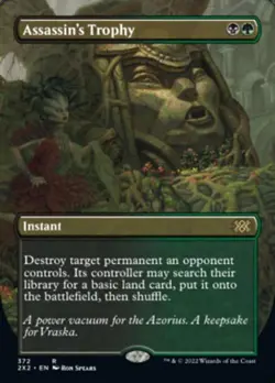 MTG English Assassin's Trophy (Borderless) NM Normal Double Masters 2022 - Image 1